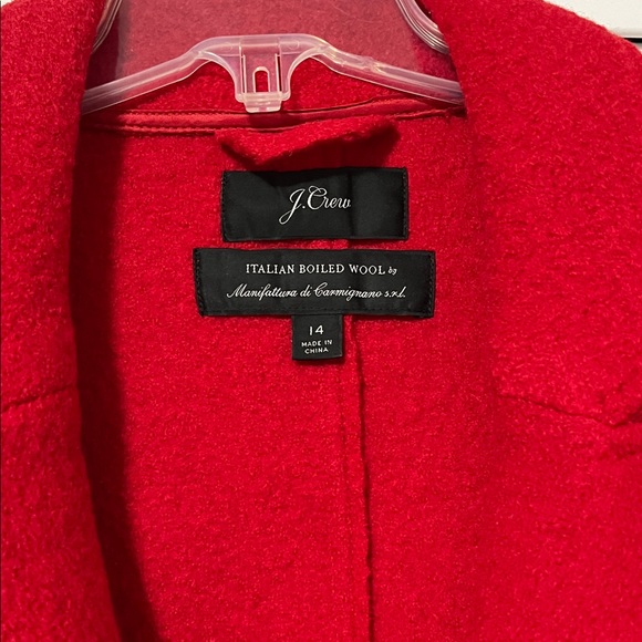 J. Crew Vibrant Red Wool Coat - Picture 4 of 10
